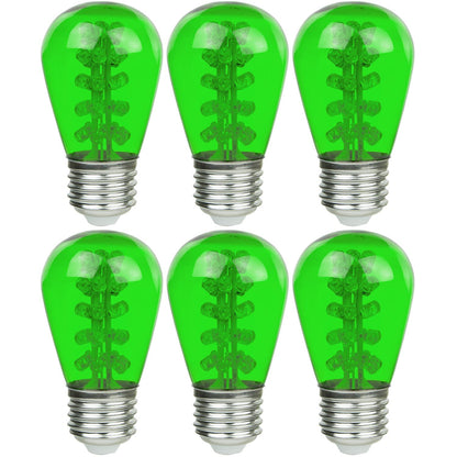 Sunlite LED S14 Colored Sign 0.9W (10W Equivalent) Bulb Medium (E26) Base, Green