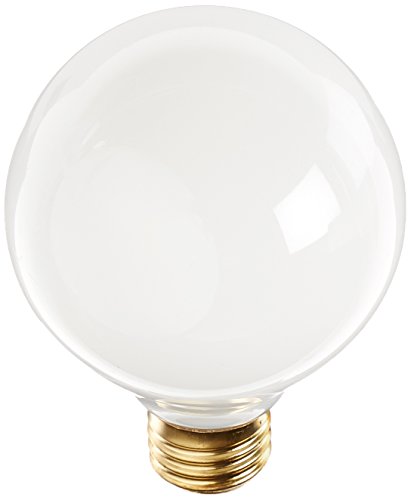 Bulbrite 25G25WH2 25 Watt Incandescent G25 Globe, Medium Base, White