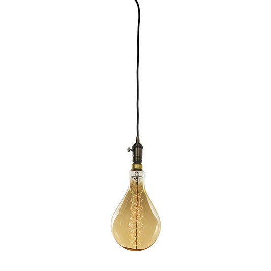 Bulbrite 14’ Black String Light with 10 25W E12 Candelabra Screw Base Clear Prism Bulbs, 2700K