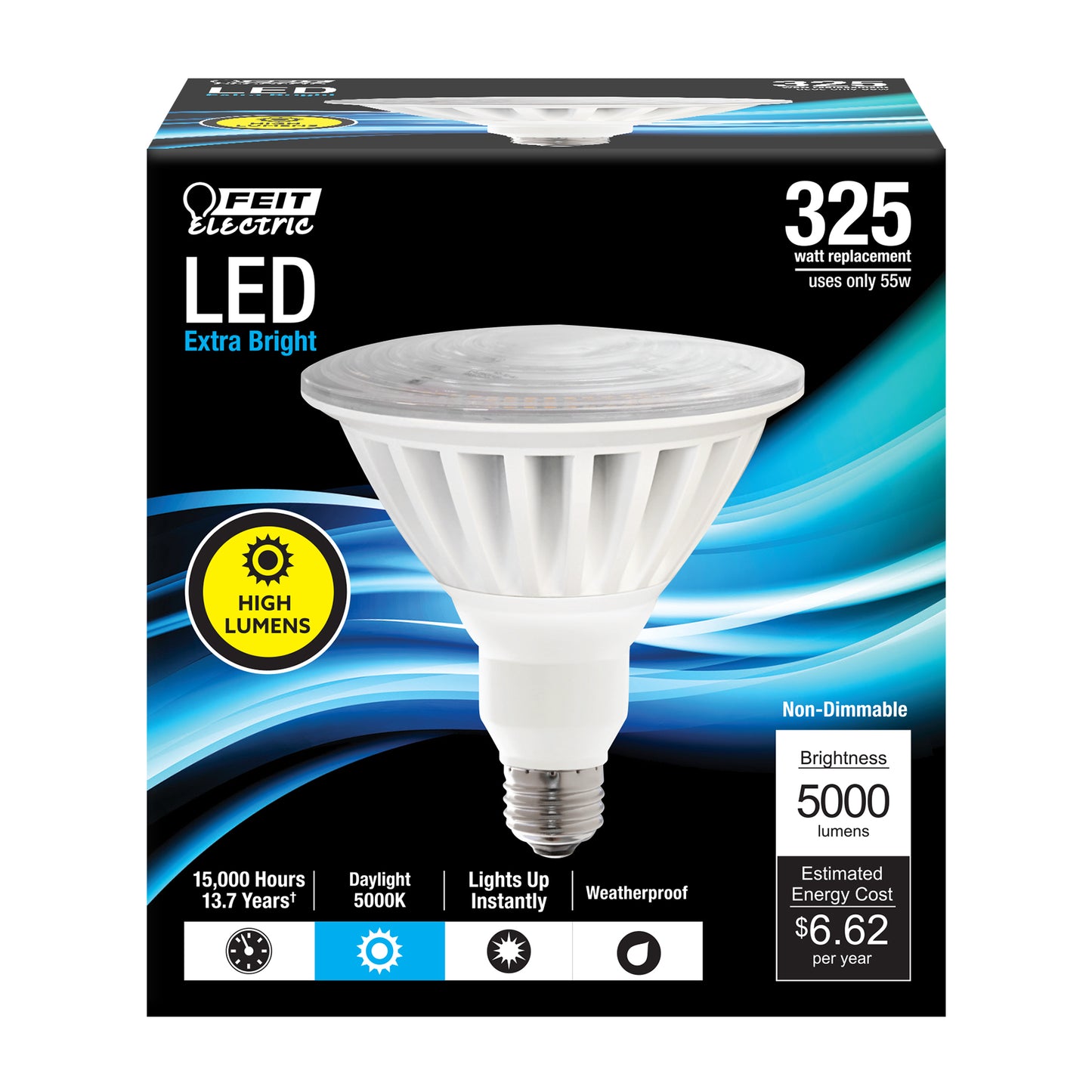 5000 Lumen Weatherproof Non-Dimmable LED PAR38