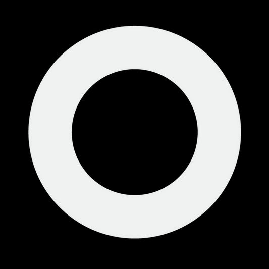 Luxrite 4.25-5.75" Round Goof Ring, White Finish, Pack of 7 (LR41021)