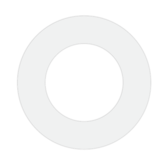 Luxrite 4.25-5.75" Round Goof Ring, White Finish (LR41021)