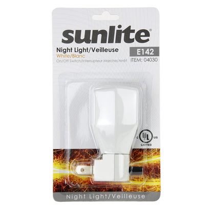 Sunlite E142 White Polygonal Basic Night Light