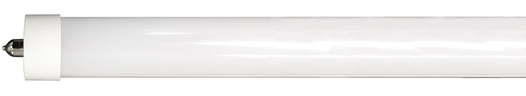 Luxrite LED 8' T8 Single Pin Bypass Tube, FA8 Base, 42W, 5500 Lumens, 5000K - Bright White, 82 CRI, Frosted White Finish, Pack of 2 (LR34131)