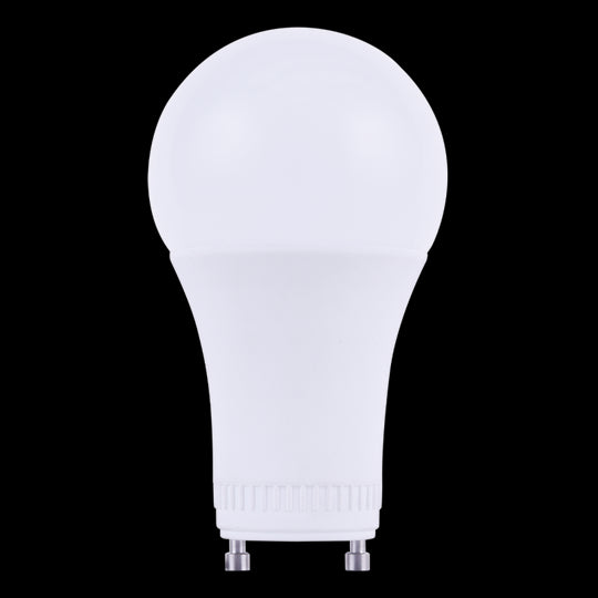 Luxrite LED A19, GU24 Twist & Lock Base, 9W, 2700K - Warm White, 800 Lumens, 80 CRI, Frost Finish, Dimmable, Pack of 12 (LR21460)