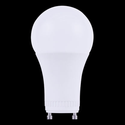 Luxrite LED A19, GU24 Twist & Lock Base, 9W, 2700K - Warm White, 800 Lumens, 80 CRI, Frost Finish, Dimmable, Pack of 12 (LR21460)