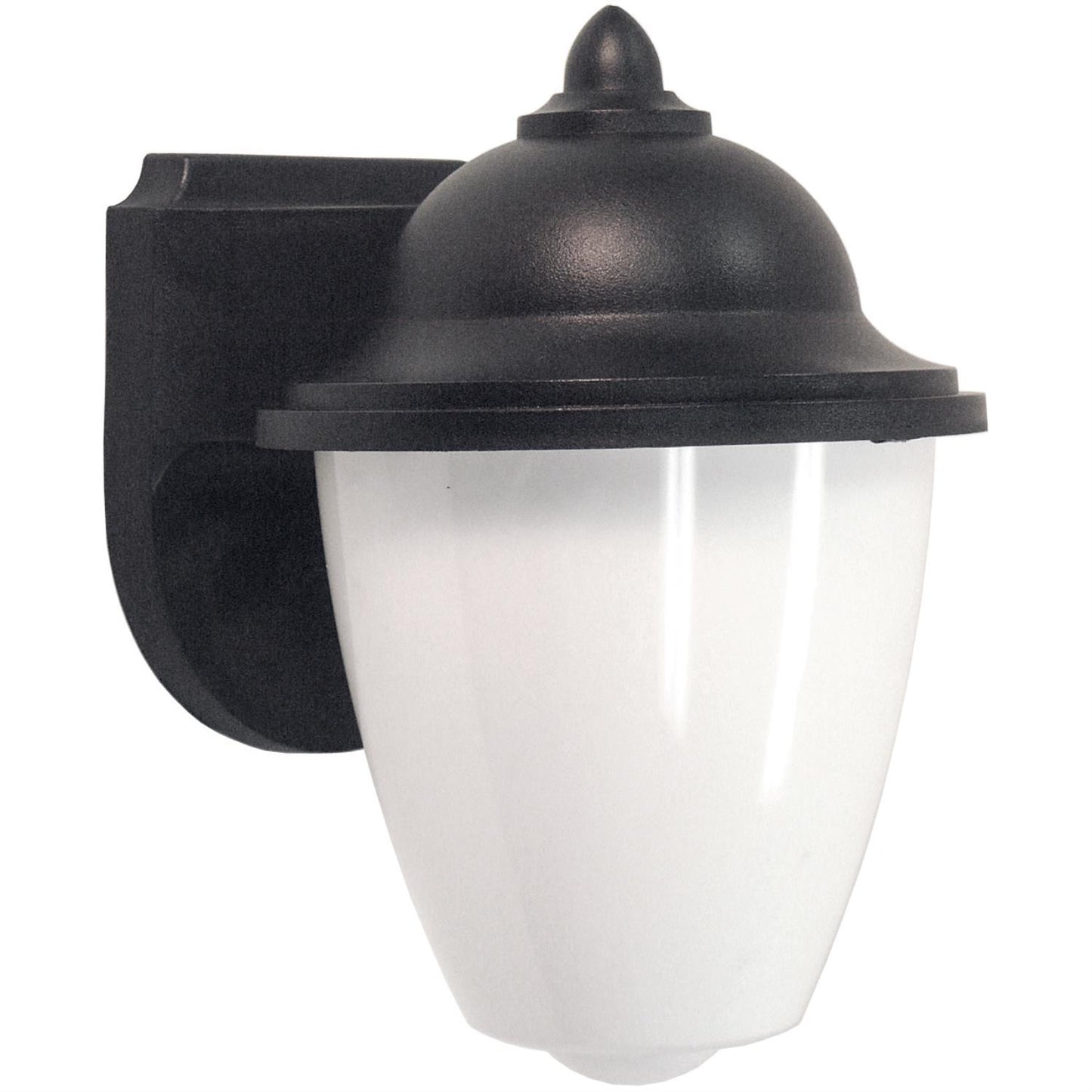 Sunlite Decorative Outdoor Carriage Style Fixture, Black Finish, White Lens