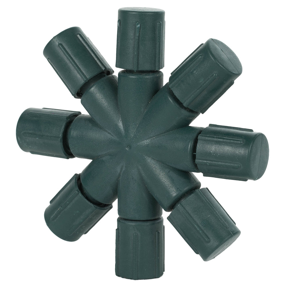 Vickerman Single Mold LED Set Green Coaxial 8-Way Splitter - 4 Pack, CSA/us Listed.