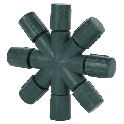 Vickerman Single Mold LED Set Green Coaxial 8-Way Splitter - 4 Pack, CSA/us Listed.