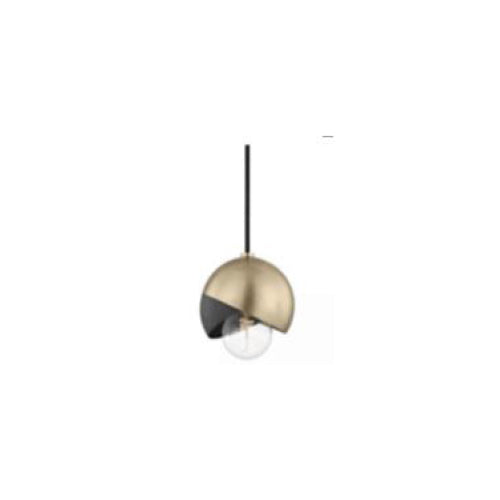 FIX/1LT/BK-AB/E26 1LT PENDANT FIXTURE SUNLITE