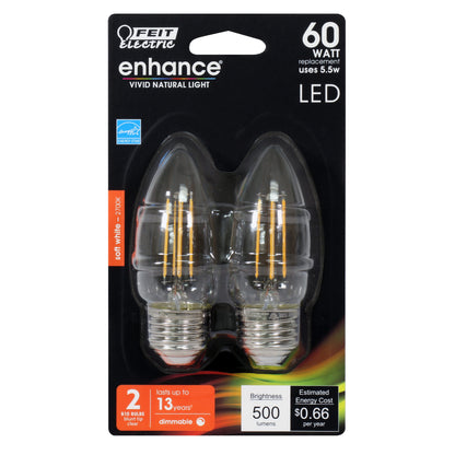 500 Lumen 2700K Dimmable Blunt Tip LED