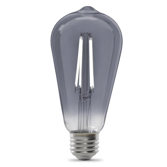 25-Watt Equivalent ST19 Vintage Smoke Glass Filament LED