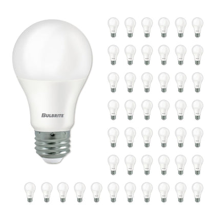 Bulbrite LED A19 Dimmable Medium Screw Base (E26) Light Bulb, 60 Watt Equivalent 5000K, 48 Pack