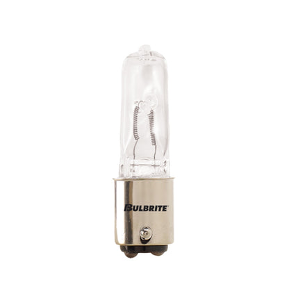 Bulbrite Q150CL/DC 150 Watt Dimmable Halogen JD T4 Capsule Bulb, Double Contact Bayonet Base, Clear