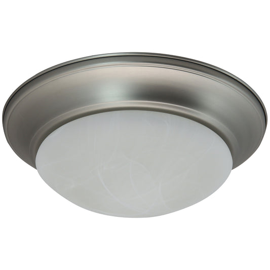 12-Inch Dome Ceiling Light Fixture, 15 Watts, 1050 Lumens, Color Tunable 30K/40K/50K, 90 CRI, Dimmable, ETL Listed, Brushed Nickel, For Residential & Commercial Use