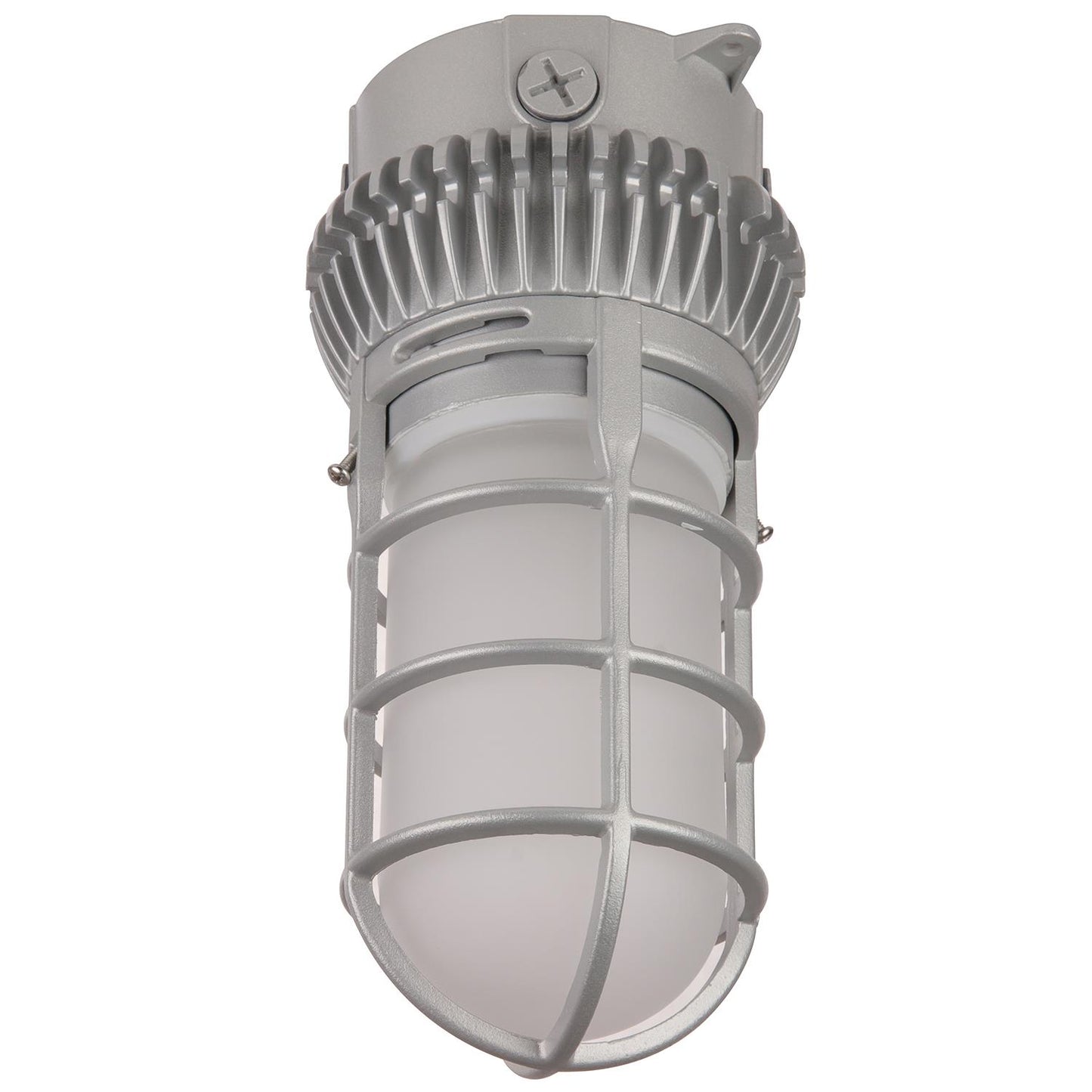 Sunlite 12 Watt 120-277 Volt LED Vaporproof Fixture, Grey Powder Coated Finish, Frosted Lens