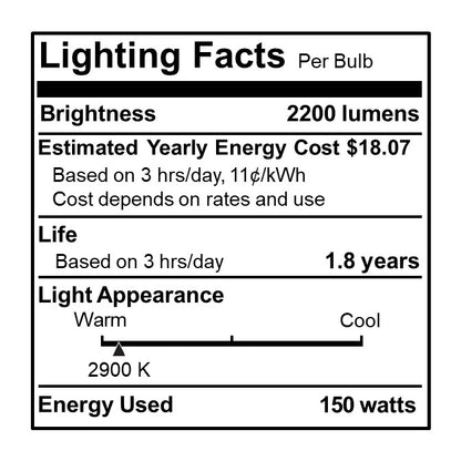 Bulbrite Pack of (5) 150 Watt Dimmable Clear T8 Medium (E26) Halogen Bulb