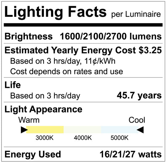 8" COMMERCIAL DOWNLIGHT WATTAGE SELECTABLE 3CCT HIGH OUTPUT