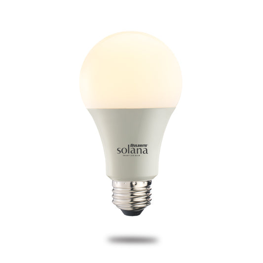 Bulbrite A19 Solana WiFi Connected LED Alexa Smart Light Bulb, Single-A19,Tunable Range 2200K-6500K,  Frost