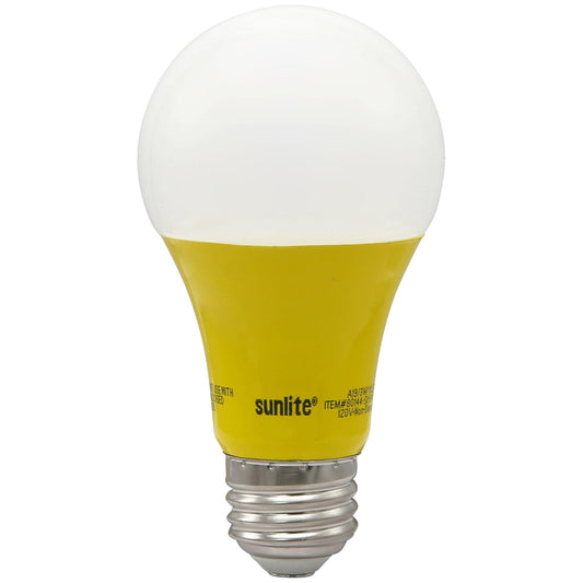 LED A Type Colored 3W Light Bulb Medium (E26) Base, Yellow