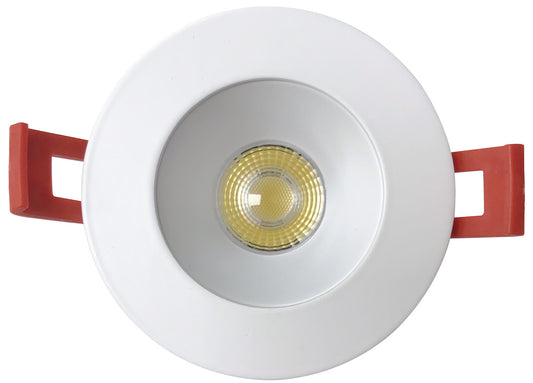 Luxrite 2" Regressed Interchangeable Canless Spotlight Round Trim White Finish (LR23434)