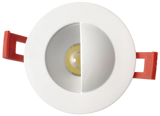 Luxrite 2" Regressed Interchangeable Canless Spotlight Round Wall Washer Trim, Pack of 5 (LR23441)