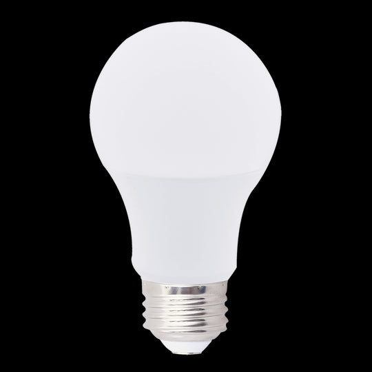 Luxrite LED A19 Light Bulb, E26 - Medium Base, 9W, 5000K - Bright White, 800 Lumens, 80 CRI, Frost Finish, Dimmable, Pack of 25 (LR21423)