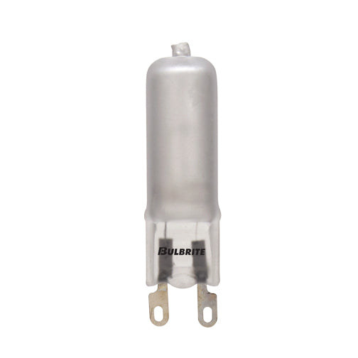 Bulbrite Q60G9FR 60 Watt Dimmable Halogen JC T4 Capsule Bulb, 120 Volt, Flat Pin G9 Base, Frost