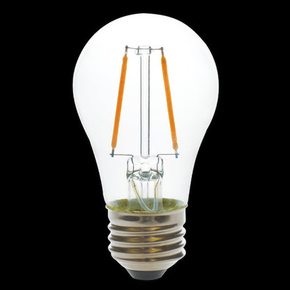 Luxrite LED A15 Filament Light Bulb, E26 Medium Base, 4W, 2700K - Warm White, 350 Lumens, 80 CRI, Clear Finish, Dimmable, Pack of 9 (LR21623)