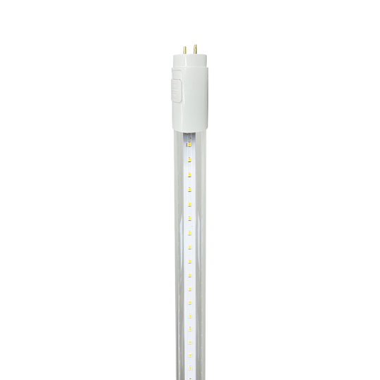 Luxrite LED 4' T8 3 Way Universal Clear Light Tube, G13 Base, 18W, Lumens Selectable - 2200/2300/2250, Color Selectable - 4000K/5000K/6500K, Clear Finish (LR34236)