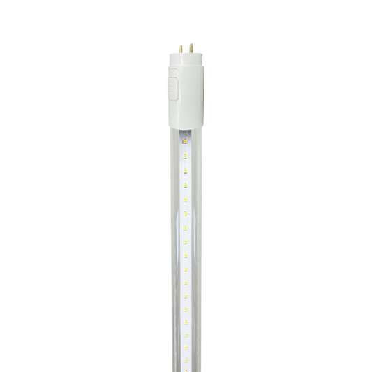 Luxrite LED 4' T8 3 Way Universal Clear Light Tube, G13 Base, 18W, Lumens Selectable - 2200/2300/2250, Color Selectable - 4000K/5000K/6500K, Clear Finish (LR34236)