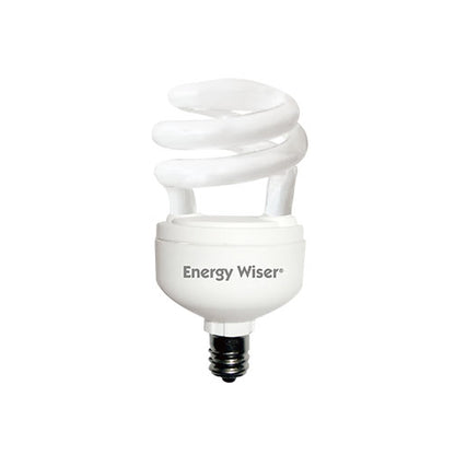 Bulbrite CF5WW/LM/E12 5 Watt Low Mercury Compact Fluorescent T2 Coil, Candelabra Base, Warm White, 25 Watt Equivalent