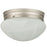 Sunlite 8" Decorative Mushroom Style Ceiling Fixture, Brush Nickel Finish, Alabaster Glass