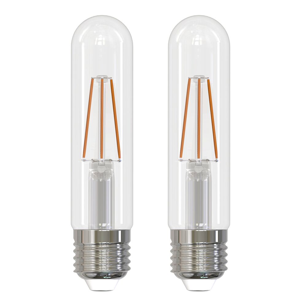 Bulbrite Pack of (2) 3 Watt Dimmable Clear Filament T9 Medium (E26) LED Light Bulb - 250 Lumens, 3000K