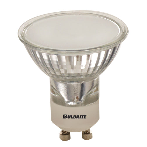 Bulbrite FMW/GU10/FR 35 Watt Dimmable Halogen Lensed MR16 Bulb, Twist and Lock GU10 Base, Frost