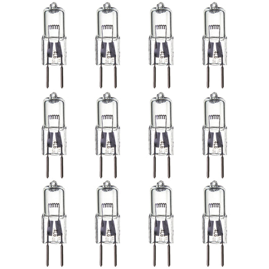 Sunlite Q50/CL/GY6/24V/12PK Halogen 50W 24V Q50 Single Ended Capsule Light Bulbs, Clear Finish, 3200K Bright White, GY6.35 Base, 12 Pack