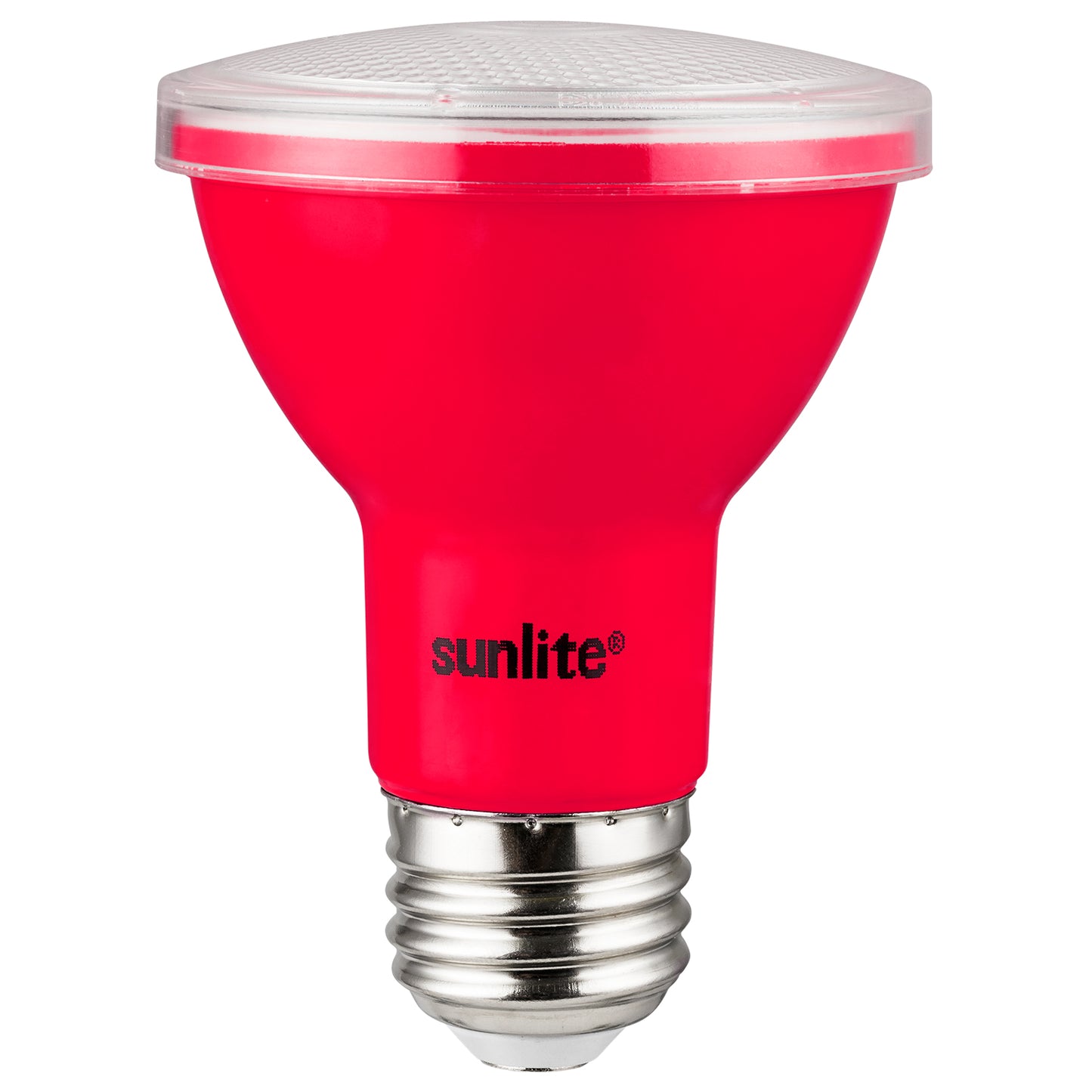 Sunlite 81465 LED PAR20 Colored Recessed Light Bulb, 3 Watt (50w Equivalent), Medium (E26) Base, Floodlight, ETL Listed, Red, 1 pack