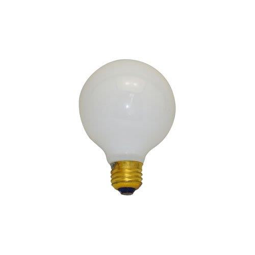 Bulbrite 25G25WH3 25 Watt Incandescent G25 Globe, Medium Base, White