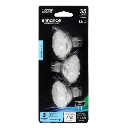 35-Watt Equivalent MR16 Dimmable Daylight Enhance LED (3-pack)