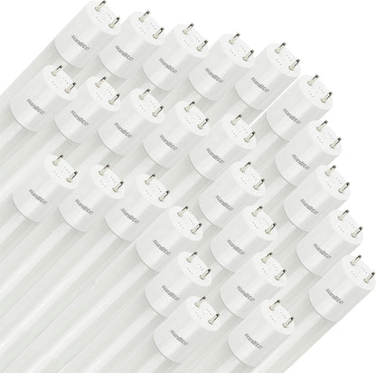 Sunlite 87929 LED T8 Plug & Play light Tube (Type A) 4 foot, 15 Watt (32W Equivalent) 2100 Lumens, Medium G13 Bi-Pin Base, Dual End Connection, Electronic Ballast Compatible, 6500K Daylight, 25 Pack
