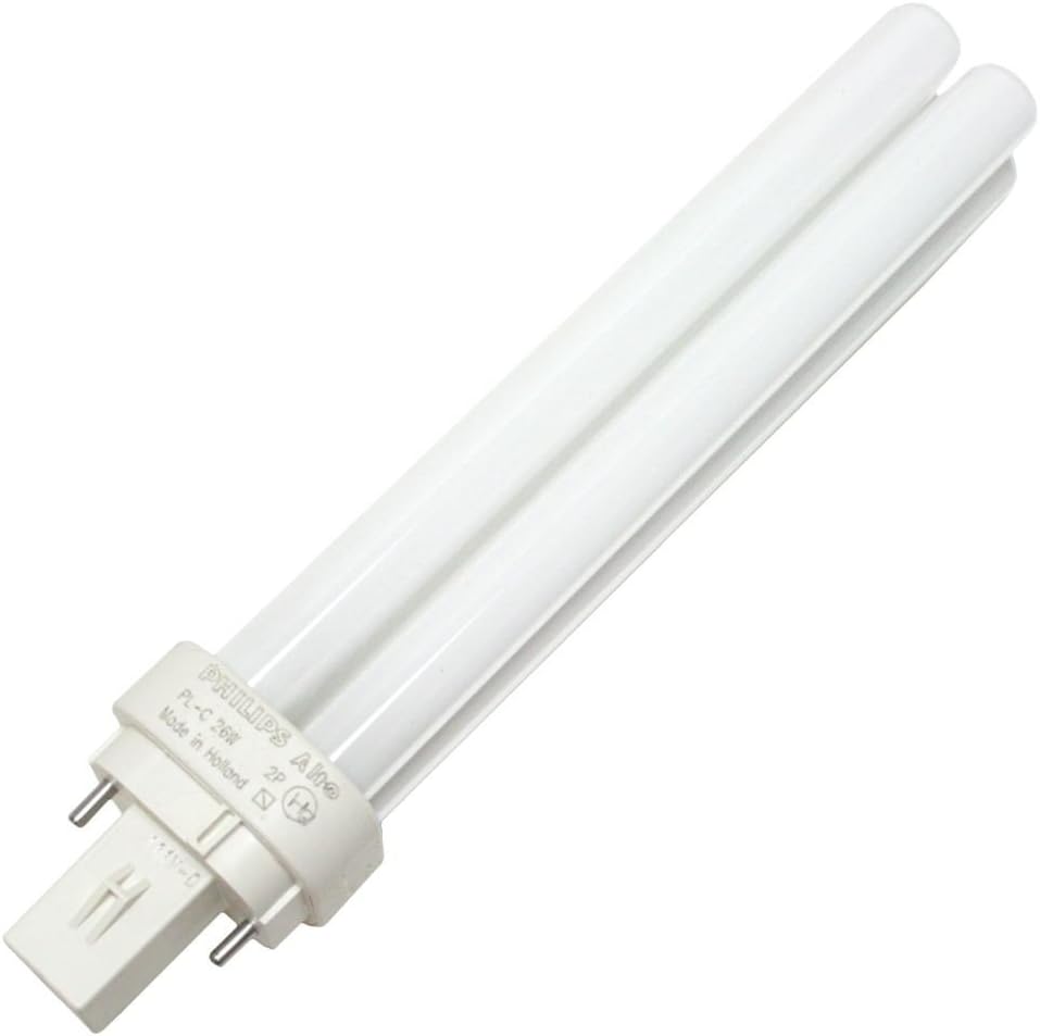 Philips 383216 - PL-C26W/27/ALTO Double Tube 2 Pin Base Compact Fluorescent Light Bulb