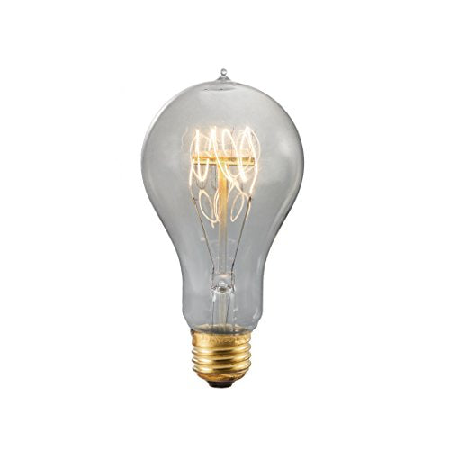 Bulbrite NOS40-VICTOR/SMK-6PK 40 Watt Nostalgic Edison A19 Bulb, Vintage Quad Loop Filament, Medium Base, Smoke Finish, 6 Pack