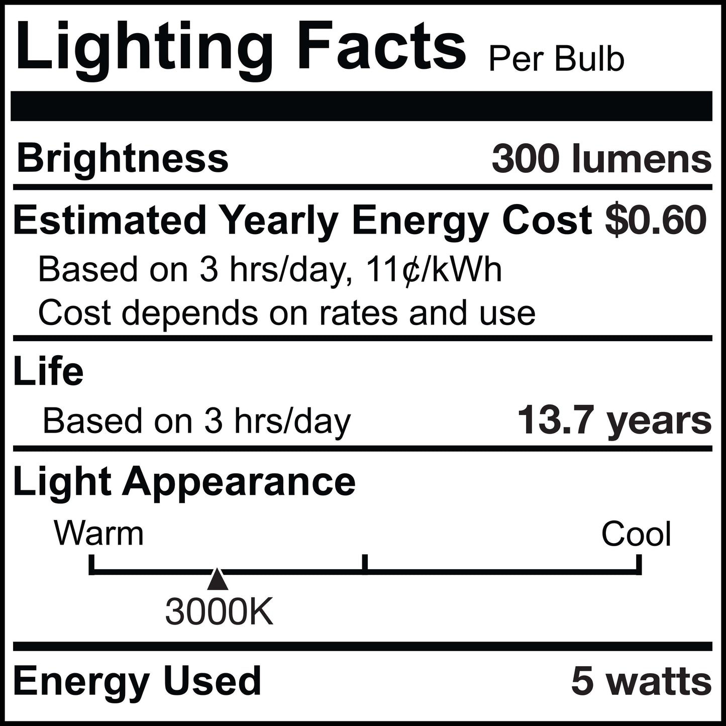 Bulbrite LED Filament Pack of (4) 5 Watt Dimmable 7.5 Inch T9 Light Bulb with Clear Glass Finish and Medium (E26) Base - 3000K (Soft White Light), 300 Lumens