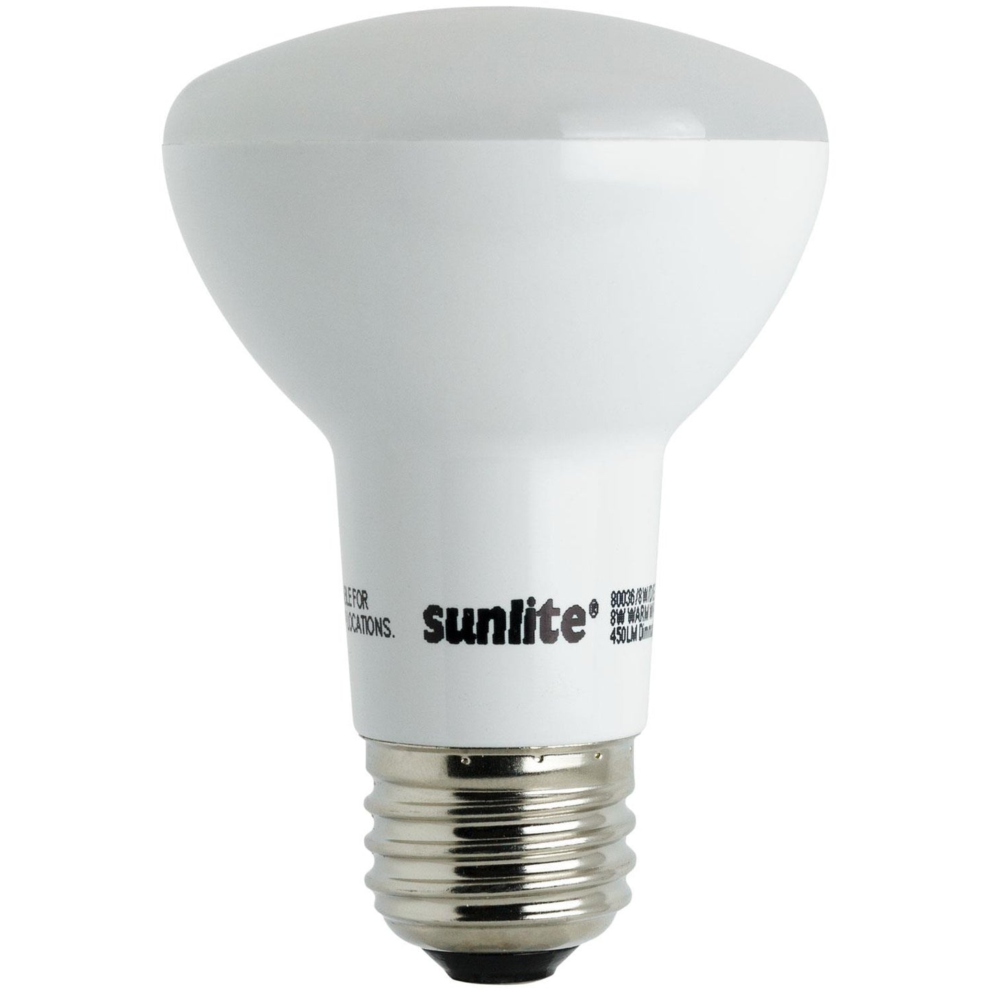 Sunlite BR20 Reflector, 450 Lumens, Medium Base, Warm White