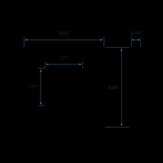 Luxrite 3" Mini Panel Square Smooth Black Trim For Canless Wafer Spotlight, Pack of 8 (LR23855)