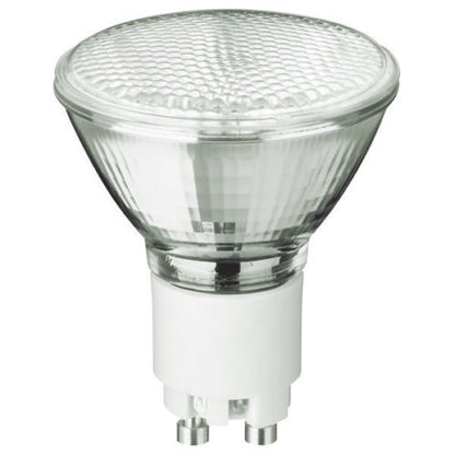 Philips 421677 - 20 Watt - MR16 Flood - Pulse Start - Metal Halide Protected Arc Tube - 3000K - ANSI C156/O - GX10 Base - Universal Burn - 20W/830 GX10 MR16 40D