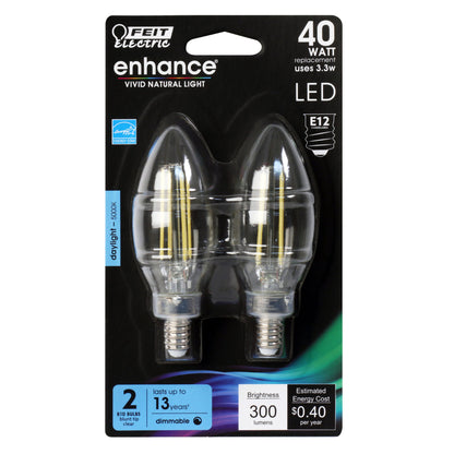 300 Lumen 5000K Dimmable Blunt Tip LED