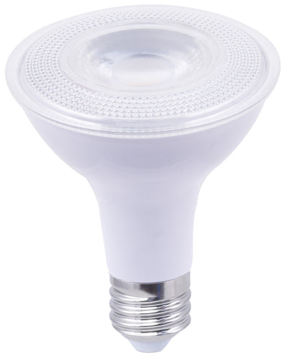 Luxrite LED PAR30 Reflector Light Bulb, 11W, 850 Lumens, 3500K - Natural, 80 CRI, White Finish, Dimmable, Pack of 7 (LR31607)