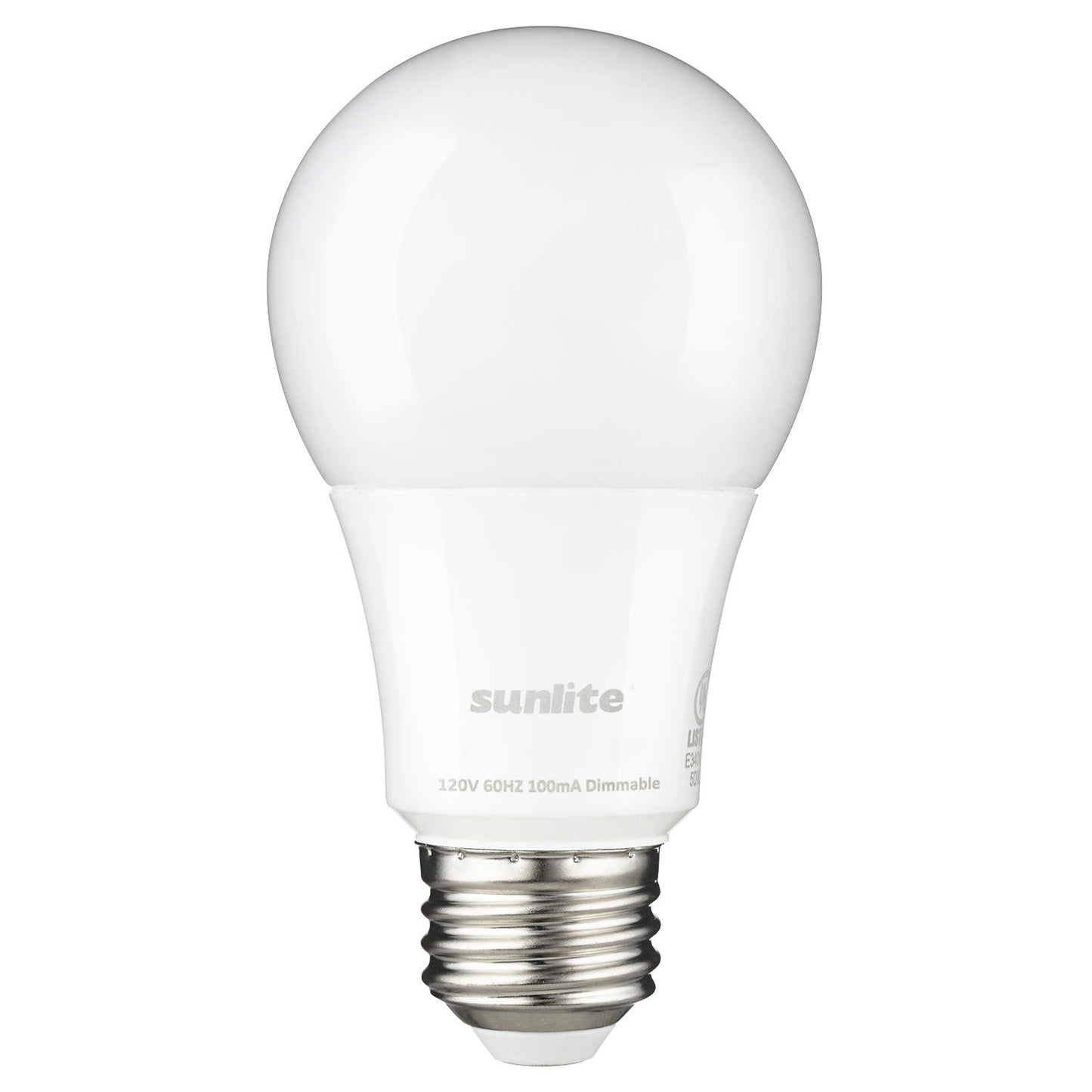 Sunlite LED A Type Household 9W (60W Equivalent) Light Bulb Medium (E26) Base, Warm White