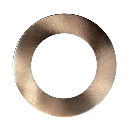 Luxrite 4" Mini Panel Round Smooth Bronze Trim For Canless Wafer Spotlight (LR23772)